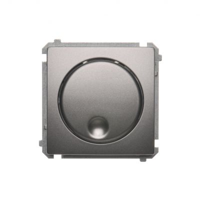 Simon Basic Ściemniacz naciskowo-obrotowy 20–500 W 230V stal inox BMS9T.01/21 KONTAKT (BMS9T.01/21)