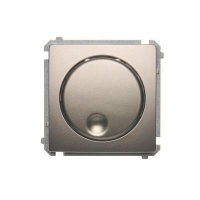 Simon Basic Ściemniacz naciskowo-obrotowy 20–500 W 230V satynowy BMS9T.01/29 KONTAKT (BMS9T.01/29)