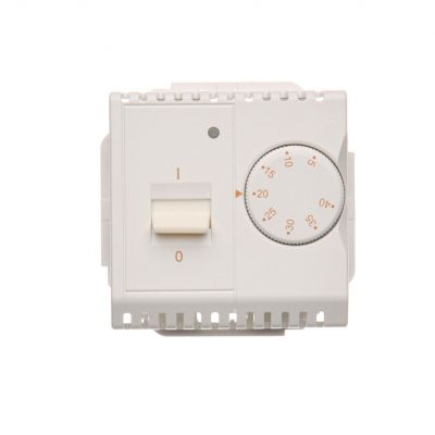Simon Basic Regulator temperatury z czujnikiem wewnętrznym 16A 230V. Montaż gniazda na wkręty do puszki biały BMRT10W.02/11 BMRT10w.02/11 KONTAKT (BMRT10w.02/11)