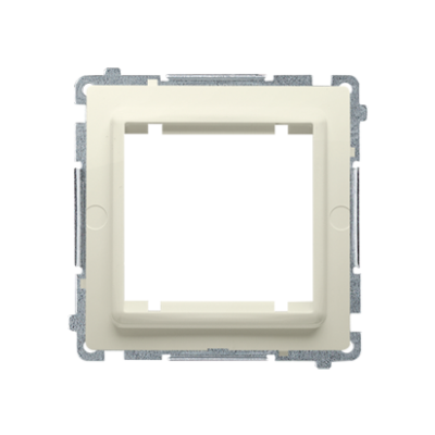 Simon Basic Adapter (przejściówka) na osprzęt standardu 45 × 45 mm. Montaż do puszki na łapki i wkręty beż BMA45M/12 KONTAKT (BMA45M/12)