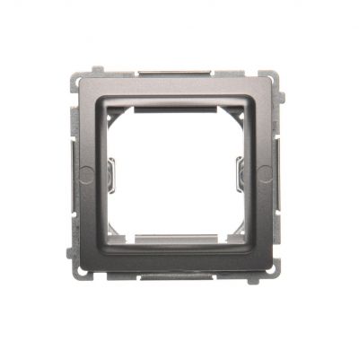 Simon Basic Adapter (przejściówka) na osprzęt standardu 45 × 45 mm. Montaż do puszki na łapki i wkręty stal inox BMA45M/21 KONTAKT (BMA45M/21)