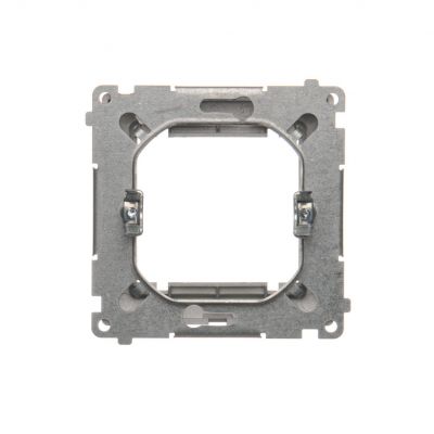 Simon Basic Adapter (przejściówka) na osprzęt standardu 45 × 45 mm. Montaż do puszki na łapki i wkręty stal inox BMA45M/21 KONTAKT (BMA45M/21)