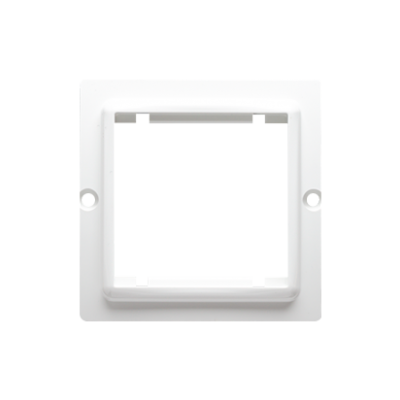 Simon Basic Adapter (przejściówka) na osprzęt standardu 45 × 45 mm. Montaż do puszki na wkręty biały BMA45/11 KONTAKT (BMA45/11)