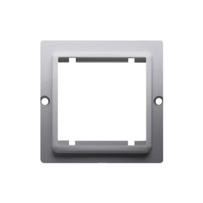 Simon Basic Adapter (przejściówka) na osprzęt standardu 45 × 45 mm. Montaż do puszki na wkręty stal inox BMA45/21 KONTAKT (BMA45/21)