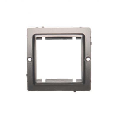 Simon Basic Adapter (przejściówka) na osprzęt standardu 45 × 45 mm. Montaż do puszki na wkręty stal inox BMA45/21 KONTAKT (BMA45/21)