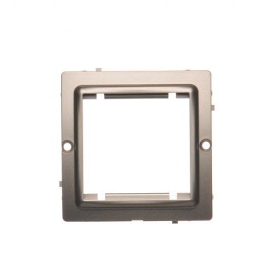 Simon Basic Adapter (przejściówka) na osprzęt standardu 45 × 45 mm. Montaż do puszki na wkręty satynowy BMA45/29 KONTAKT (BMA45/29)