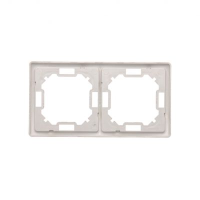 Simon Basic Standard Ramka 2-krotna – uniwersalna poziom i pion satynowy BMR2/29 KONTAKT (BMR2/29)