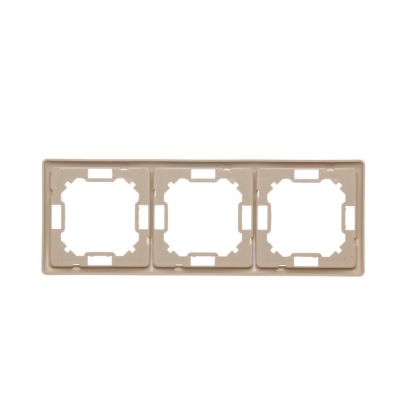 Simon Basic Standard Ramka 3-krotna – uniwersalna poziom i pion beż BMR3/12 KONTAKT (BMR3/12)