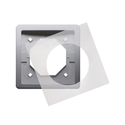 Simon Basic Standard Ramka 1-krotna do wersji bryzgoszczelnej IP44 z uszczelką stal inox BMR1B/21 KONTAKT (BMR1B/21)