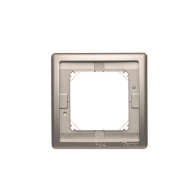 Simon Basic Standard Ramka 1-krotna do wersji bryzgoszczelnej IP44 z uszczelką satynowy BMR1B/29 KONTAKT (BMR1B/29)