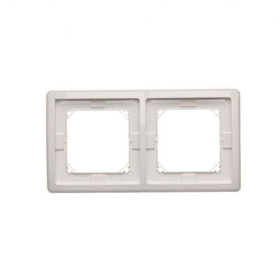 Simon Basic Standard Ramka 2-krotna do wersji bryzgoszczelnej IP44 z kompletem uszczelek biały BMR2B/11 KONTAKT (BMR2B/11)