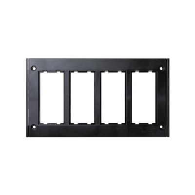 Simon Connect Ramka 4-modułowa do puszki SBM450 8x K45 szary grafit SBM402/14 KONTAKT (SBM402/14)