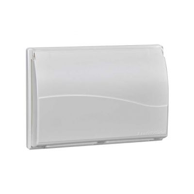 Simon Connect Ramka 3-modułowa do puszki SBM350 z pokrywą 6x K45 czysta biel SBMT302/9 KONTAKT (SBMT302/9)