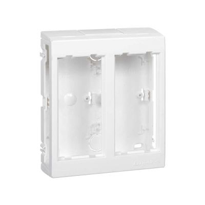 Simon Connect Obudowa natynkowa 2-modułowa 4x K45 czysta biel SBC250/9 KONTAKT (SBC250/9)
