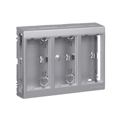 Simon Connect Obudowa natynkowa 3-modułowa 6x K45 aluminium SBC350/8 KONTAKT (SBC350/8)