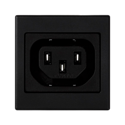 Simon Connect Pokrywa K45 gniazdo IEC320 230V żeńskie (C13) szary grafit K306A/14 KONTAKT (K306A/14)