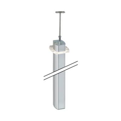 Simon Connect Kolumna owalna 2-stronna wys.3m 110x80mm aluminium ALK7200/8 KONTAKT (ALK7200/8)