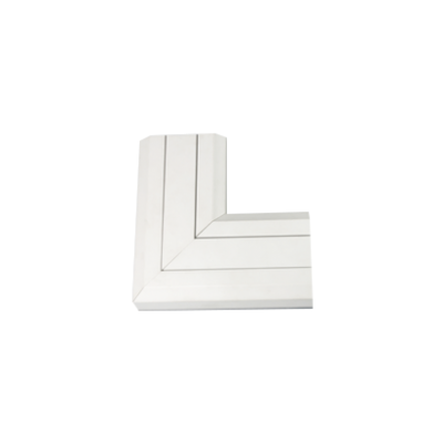 Simon Connect Kąt prosty płaski do góry PVC Cablomax 130x55mm czysta biel TKA011210/9 KONTAKT (TKA011210/9)