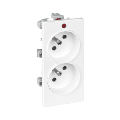 Simon Connect Gniazdo podwójne CIMA z uziemieniem 2x230V 16A czysta biel S2/9 KONTAKT (S2/9)