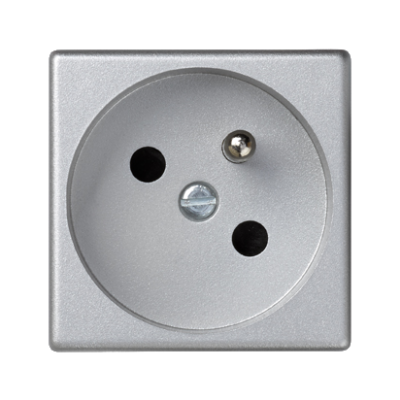 Simon Connect Gniazdo K45 z uziemieniem 16A/230V aluminium K02/8 KONTAKT (K02/8)