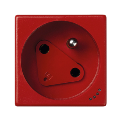 Simon Connect Gniazdo K45 DATA z kluczem z uziemieniem 16A/230V ze wskaźnikiem zasilania czerwony KLS02/6 KONTAKT (KLS02/6)