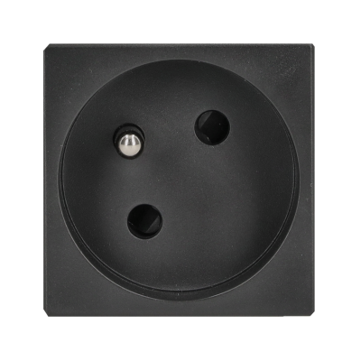 Simon Connect Gniazdo K45 z uziemieniem 16A/230V szybkozłączki szary grafit K22/14 KONTAKT (K22/14)