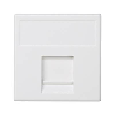 Simon Connect Płytka K45 1x RJ z osłoną KRONE HK czysta biel K82/9 KONTAKT (K82/9)