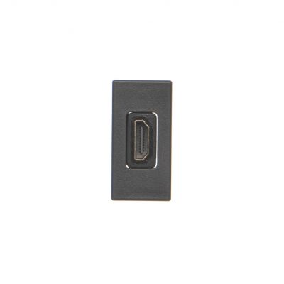 Simon Connect Płytka K45/2 adapter HDMI-HDMI 225x45mm + wkład szary grafit K129B/14 KONTAKT (K129B/14)