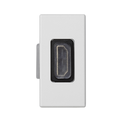 Simon Connect Płytka K45/2 adapter HDMI-HDMI 225x45mm + wkład czysta biel K129B/9 KONTAKT (K129B/9)