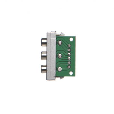 Simon Connect Płytka K45/2 złącz 3x RCA (CINCH) 225x45mm + wkłady zaciski śrubowe aluminium K105B/8 KONTAKT (K105B/8)