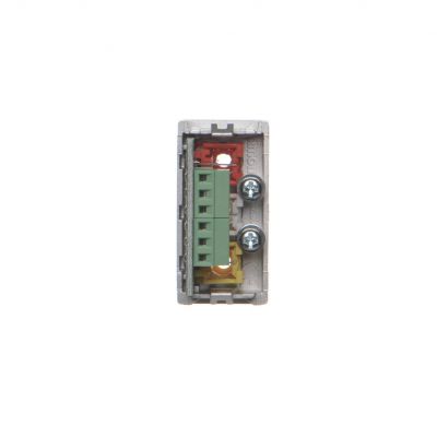 Simon Connect Płytka K45/2 złącz 3x RCA (CINCH) 225x45mm + wkłady zaciski śrubowe aluminium K105B/8 KONTAKT (K105B/8)