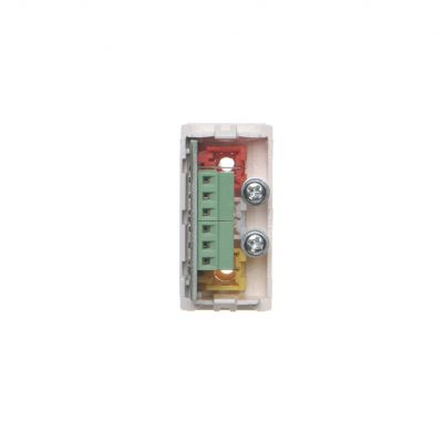 Simon Connect Płytka K45/2 złącz 3x RCA (CINCH) 225x45mm + wkłady zaciski śrubowe czysta biel K105B/9 KONTAKT (K105B/9)