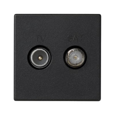 Simon Connect Gniazdo K45 TV-SAT 5-2400 MHz 2dB szary grafit K130A/14 KONTAKT (K130A/14)