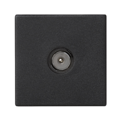 Simon Connect Płytka K45 gn. TV męskie 45x45mm + wkład szary grafit K120A/14 KONTAKT (K120A/14)