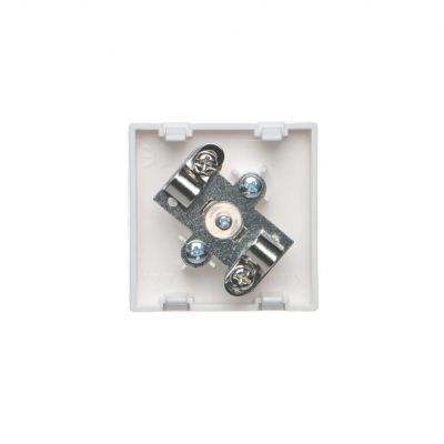 Simon Connect Płytka K45 gn. TV męskie 45x45mm + wkład czysta biel K120A/9 KONTAKT (K120A/9)