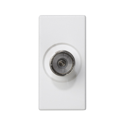 Simon Connect Płytka K45/2 gn. TV żeńskie 225x45mm + wkład czysta biel K102B/9 KONTAKT (K102B/9)