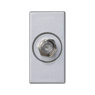 Simon Connect Płytka K45/2 gn. SAT (F) żeńskie 225x45mm + wkład aluminium K102C/8 KONTAKT (K102C/8)