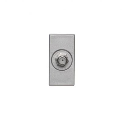 Simon Connect Płytka K45/2 gn. SAT (F) żeńskie 225x45mm + wkład aluminium K102C/8 KONTAKT (K102C/8)