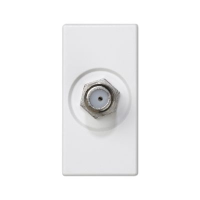 Simon Connect Płytka K45/2 gn. SAT (F) żeńskie 225x45mm + wkład czysta biel K102C/9 KONTAKT (K102C/9)