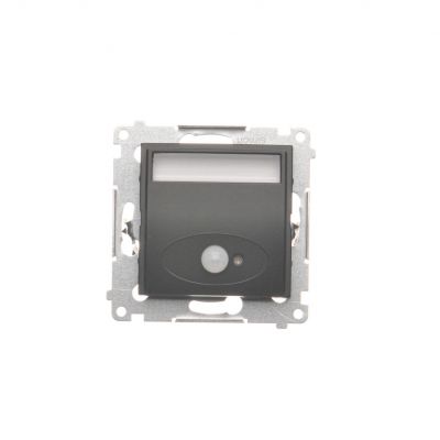 Simon 54 Oprawa oświetleniowa LED z czujnikiem ruchu 230 V AC 1.4 W białe ciepłe 3100 K czarny DOSC.01/49 KONTAKT (DOSC.01/49)