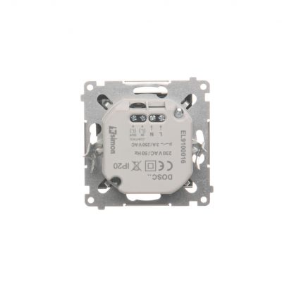 Simon 54 Oprawa oświetleniowa LED z czujnikiem ruchu 230 V AC 1.4 W białe ciepłe 3100 K czarny DOSC.01/49 KONTAKT (DOSC.01/49)
