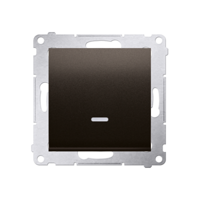 Łącznik pojedynczy jednobiegunowy z sygnalizacją załączenia LED szybkozłącza brąz mat (me DW1ZL.01/46 KONTAKT (DW1ZL.01/46)