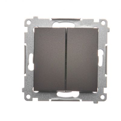 Simon 54 Łącznik świecznikowy 10A 250V szybkozłączka brąz mat DW5.01/46 KONTAKT (DW5.01/46)