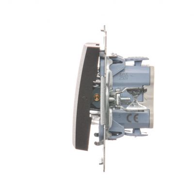 Simon 54 Łącznik świecznikowy 10A 250V szybkozłączka brąz mat DW5.01/46 KONTAKT (DW5.01/46)
