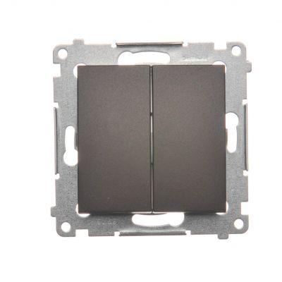 Simon 54 Łącznik świecznikowy do wersji IP44 10A 250V szybkozłączka brąz mat *Posiada wkładkę uszczelniającą pod klawisze DU1W DW5B.01/46 KONTAKT (DW5B.01/46)