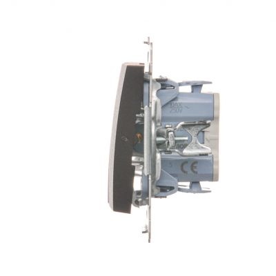 Simon 54 Łącznik świecznikowy do wersji IP44 10A 250V szybkozłączka brąz mat *Posiada wkładkę uszczelniającą pod klawisze DU1W DW5B.01/46 KONTAKT (DW5B.01/46)