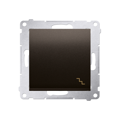 Simon 54 Łącznik schodowy 10A 250V szybkozłączka brąz mat DW6.01/46 KONTAKT (DW6.01/46)