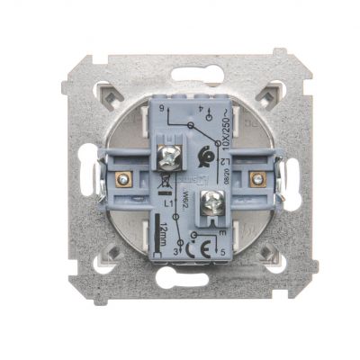 Simon 54 Łącznik schodowy podwójny 10A 250V zaciski śrubowe brąz mat DW6/2.01/46 KONTAKT (DW6/2.01/46)