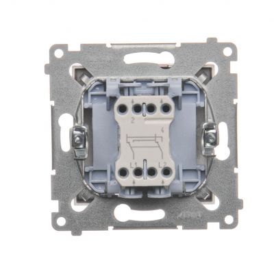 Simon 54 Łącznik krzyżowy 10A 250V szybkozłączka brąz mat DW7.01/46 KONTAKT (DW7.01/46)