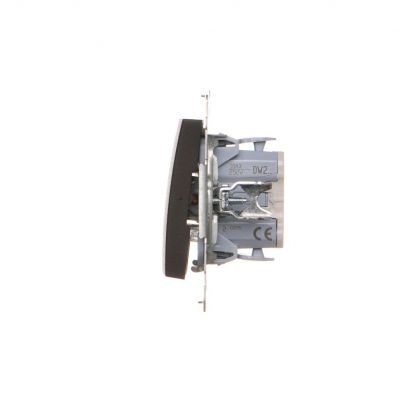 Simon 54 Łącznik dwubiegunowy 10A 250V szybkozłączka brąz mat DW2.01/46 KONTAKT (DW2.01/46)